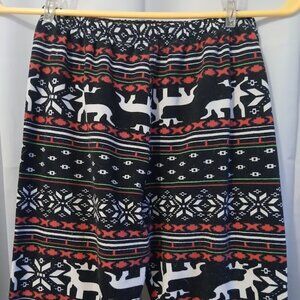 SILVER Brand Reindeer Snowflake Leggings pants One Size 22-28"W 27" L Pink Black